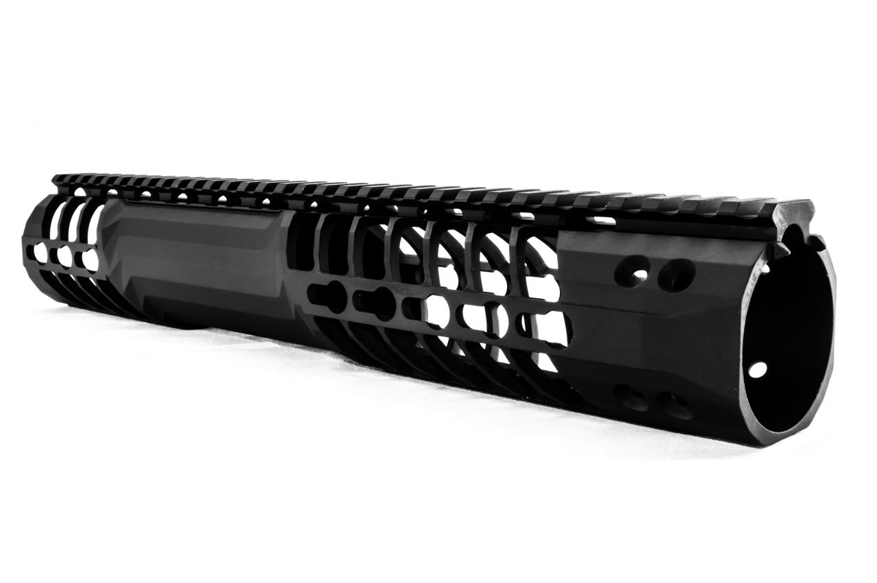 F-1 Firearms C7K Contoured AR-15 Handguard - KeyMod - Black - 9.75